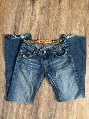 Y2K Apple Bottom Low Rise Straight Jeans